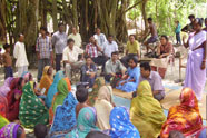 At Beguakhali village of Sagar Block,CMOH, South 24 Parganas, State NGO-Coordinator, CMOH-I, BPHN & Chief Coordinator, TSRD, organizing womens meeting for the purpose of evaluation 2007.